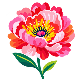 Peony illustration
