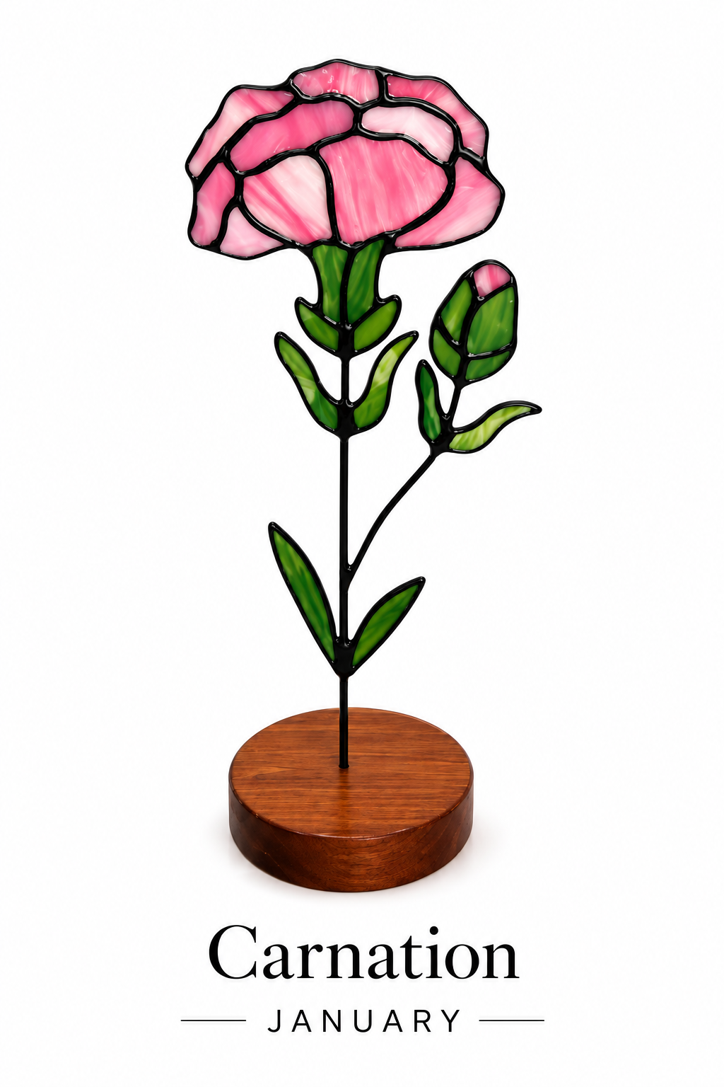 Handmade Glass Birth Month Flower
