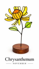 Handmade Glass Birth Month Flower — view 11