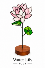 Handmade Glass Birth Month Flower — view 7